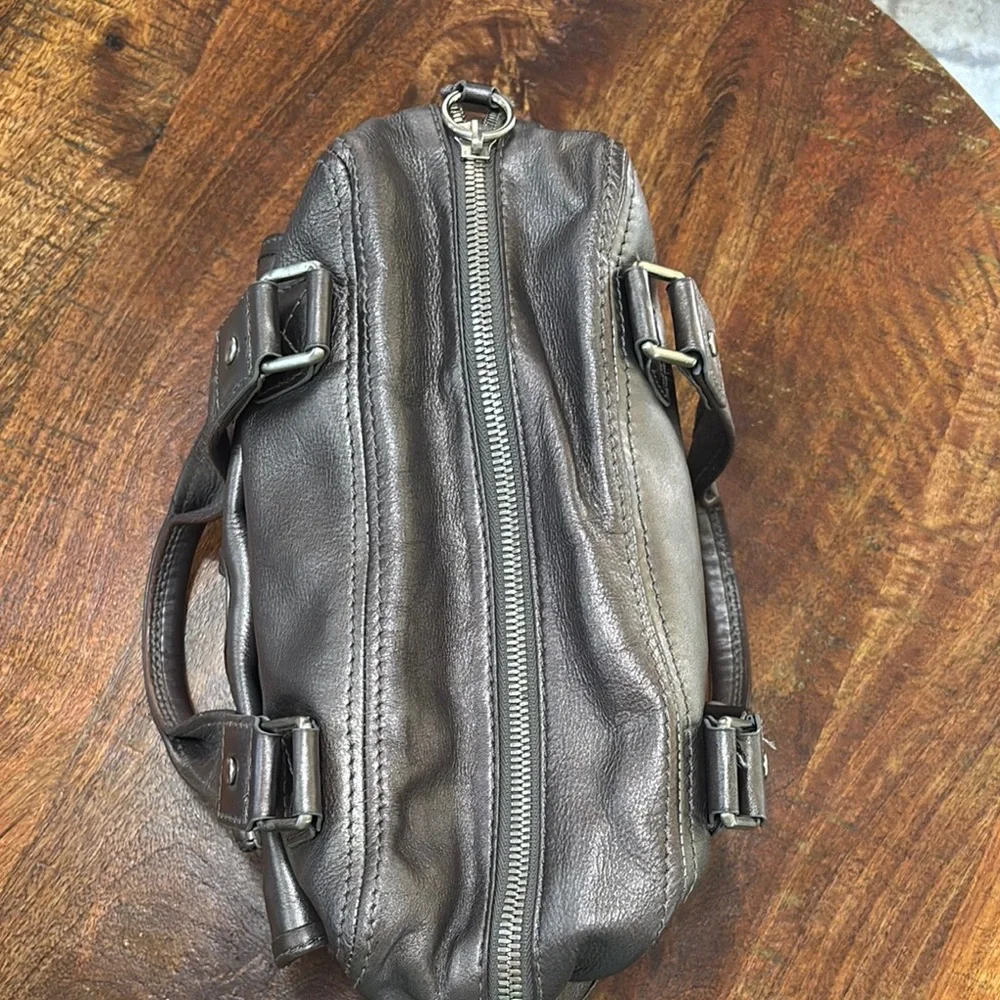 MICHAEL Michael Kors Ranger Leather Satchel in Gunmetal Gray